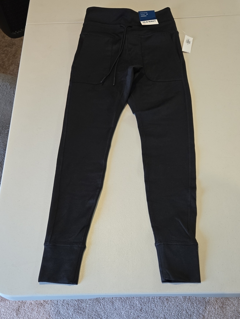 Old Navy Cloudcomfy Black Drawstring Pocket Joggers Size Xs